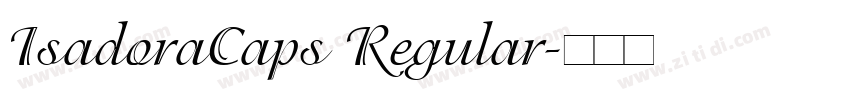 IsadoraCaps Regular字体转换